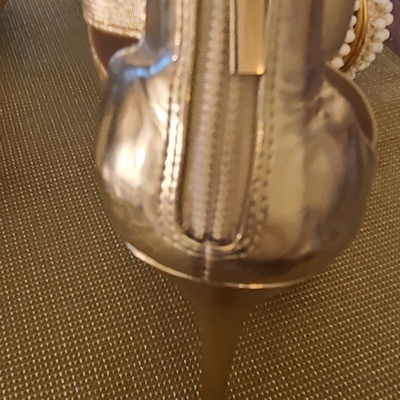 Metallic  Gold Heels - Picture 5 of 6